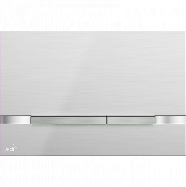 Клавиша смыва AlcaPlast FLAT INOX STRIPE мат/глянец