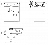 Раковина Ideal Standard Strada K078401 60 см