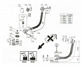 Слив-перелив для ванны Aquatek   ST-0000010