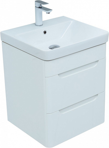 Мебель для ванной Aquanet София 50 белый глянец (2 ящика) 00274191