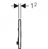 Клавиша смыва Geberit Sigma 30 115.893.KJ.1 белый, хром глянец
