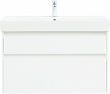 Тумба под раковину Aquanet Nova Lite 100 (SLIM SYNERGY) белый, 2 ящика 00249940