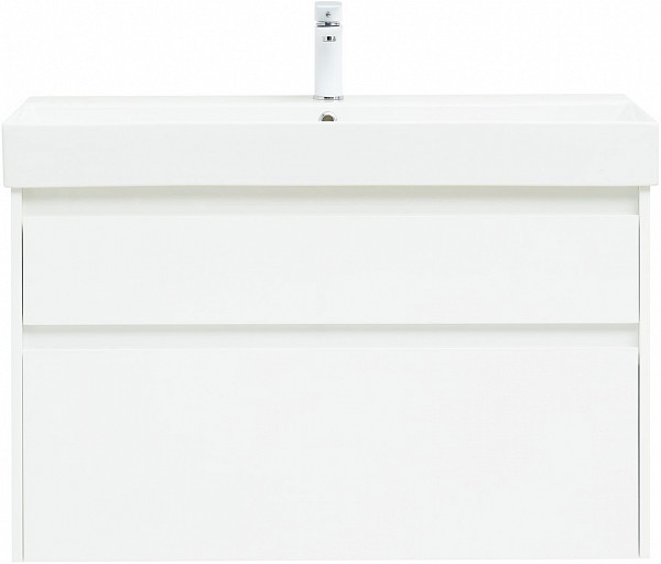 Тумба под раковину Aquanet Nova Lite 100 (SLIM SYNERGY) белый, 2 ящика 00249940