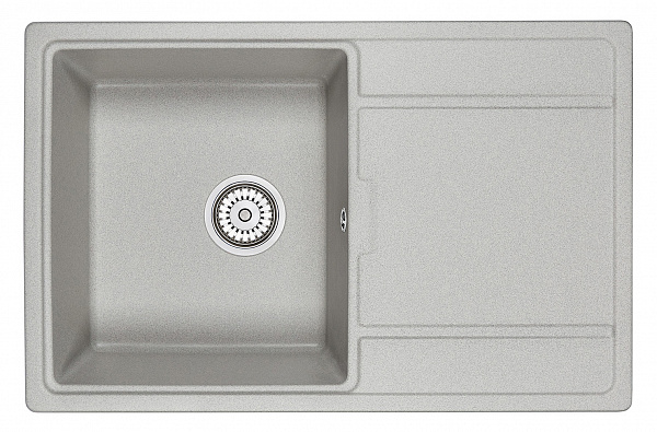 Мойка кухонная Granula прямоугольная кварц 7804, БАЗАЛЬТ