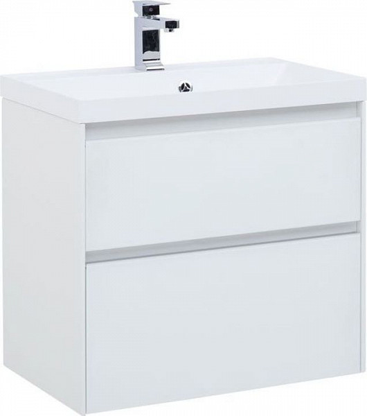 Тумба под раковину Aquanet Гласс 60 белый 00196961