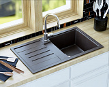 Мойка для кухни Aquaton Верона прямоугольная с крылом песочная 1A710032VR220