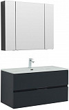 Мебель для ванной Aquanet Алвита New 100 2 ящика, антрацит 00274201