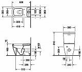 Унитаз-компакт Duravit Happy D.2 2134090000 напольный с бачком 0934100005