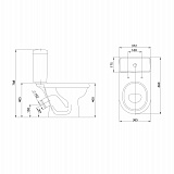 Унитаз-компакт Santeri Визит белый 1.P405.3.S00.00B.F
