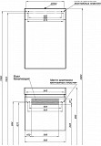 Мебель для ванной Aquanet Нью-Йорк 60 орех 00211659