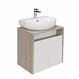 Тумба Kerama Marazzi PRO подвесная 2 дверцы 60, белая глянцевая