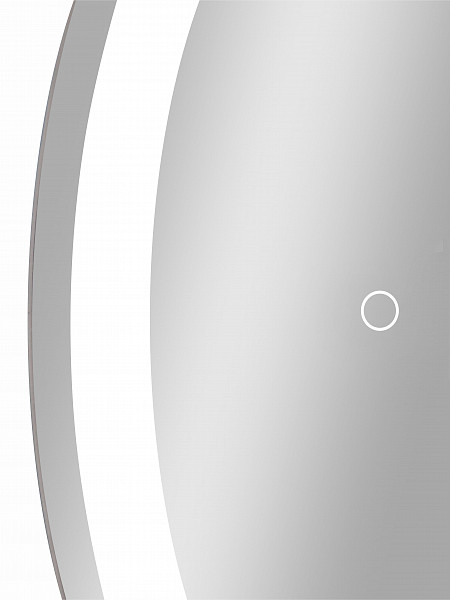 Зеркало-шкаф Континент "Torneo Black LED" d 600 с подсветкой