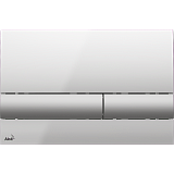Клавиша смыва AlcaPlast M1713 хром - глянцевая/матовая