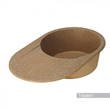 Мойка для кухни Aquaton Амира круглая с крылом терракотовая 1A712932AI270