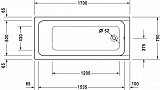 Акриловая ванна Duravit D-Code 170х75 700100000000000