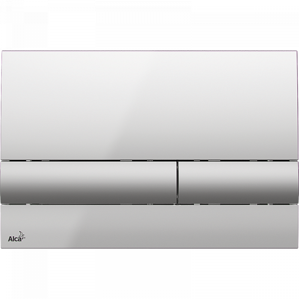 Клавиша смыва AlcaPlast M1713 хром - глянцевая/матовая