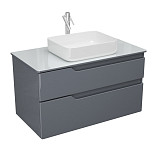 Тумба Hella Cristal 100, серый лак