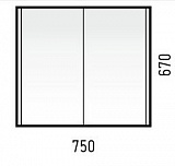 Зеркало-шкаф Corozo Верона 75 лайн SD-00000287