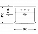 Раковина Duravit Starck 3 0300600000 60 см