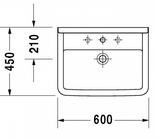 Раковина Duravit Starck 3 0300600000 60 см