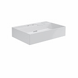 Раковина Kerama Marazzi LOGICA мебельная\подвесная с двумя отверстиями 70, белая глянцевая