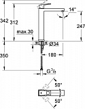 Смеситель для раковины Grohe Eurocube 23406000