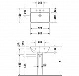 Раковина Duravit ME by Starck 2335600000