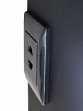 Зеркало-шкаф Континент "Elmage black LED" 450х800