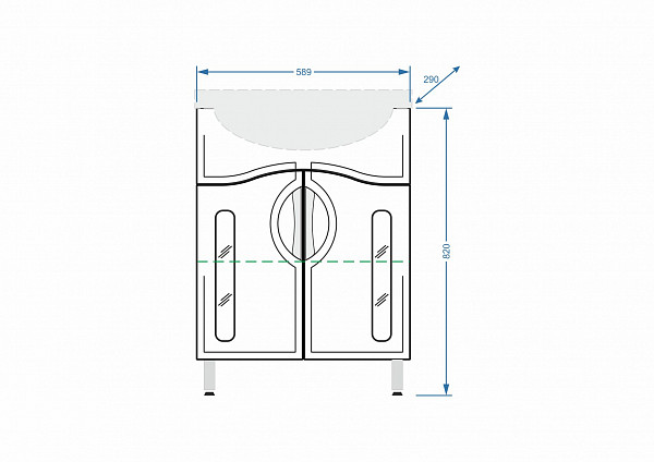 Тумба "Сильва 60", Эрика 60