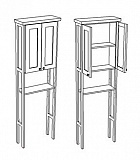 Стойка Corozo Таормина 60 белая SD-00000368