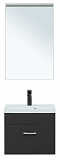 Мебель для ванной Aquanet Верона 50 черный матовый (раковина Нота 50) 00287634