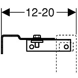 Комплект крепления для инсталляций Geberit Duofix 111.839.00.1 к стене