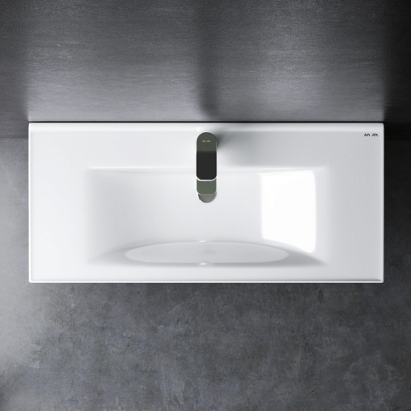 M85AWCC1002WG X-Joy, Раковина мебельная, керамическая, 100 см, встроенная, цвет: белый, глянец