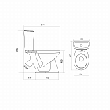 Унитаз Бриз 1WH302138 Santek