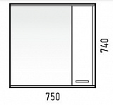 Зеркало-шкаф Corozo Лорена 75/С антик SD-00000296