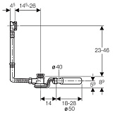 Слив-перелив автомат Geberit 150.755.21.1