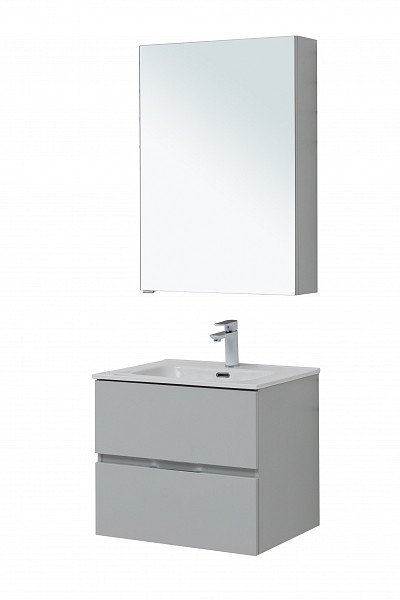 Мебель для ванной Aquanet Алвита New 60 2 ящика, серый 00274224