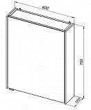 Зеркало-шкаф Aquanet Латина 60 белый 00179942