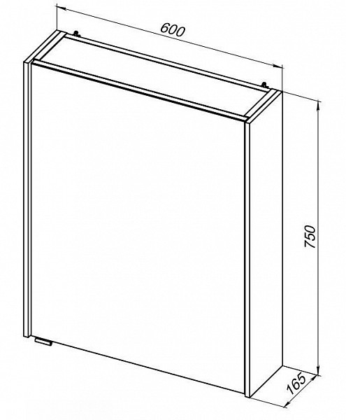 Зеркало-шкаф Aquanet Латина 60 белый 00179942