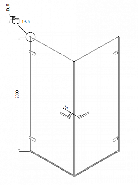 Душевое ограждение Ambassador Abner 10011105