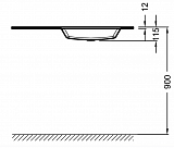 Раковина Jacob Delafon Vox 100x46 см EB2103-DD1