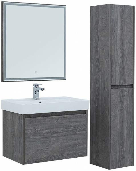 Зеркало Aquanet Nova Lite 60 дуб рошелье LED 00242621