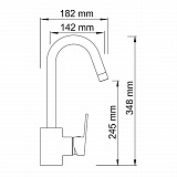 Смеситель для кухни Wasserkraft Donau 5347