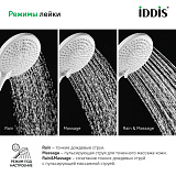 Лейка для душа, белая матовая, Optima Home, IDDIS, OPH3F0Wi18