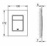 Клавиша смыва для унитаза GROHE Skate Cosmopolitan 37535SH0