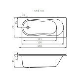 Акриловая ванна Cersanit Octavia 170x70 P-WP-OCTAVIA*170NL