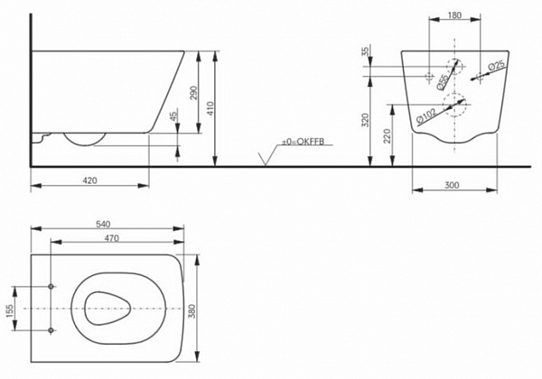 Унитаз подвесной Toto SP CW532RY+TC512G безободковый с сиденьем микролифт
