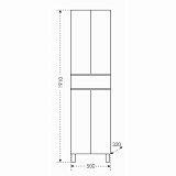 Шкаф-пенал напольный Марс 50 Санта 700249