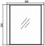 Зеркало Акватон Ария 80x86 1A141902AA950