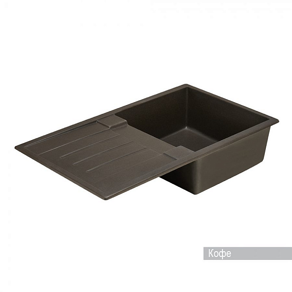 Мойка для кухни Aquaton Верона прямоугольная с крылом кофе 1A710032VR280
